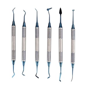 BAFA SURGICAL INSTRUMENTS Juego de 6 Espátulas Profesionales para Resina Compuesta Dental, Herramienta de Restauración con Agarre Ergonómico - Product Image 2