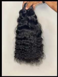ผมแท้แบบอินเดีย ลอนธรรมชาติ เกรด Remy  จัดเรียงเกล็ดผม 100%  ผมเวอร์จิ้นแท้  แบบเย็บสองชั้น  ขายส่ง  สามารถดัดได้ทุกแบบ - Product Image 2