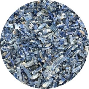 Pierres précieuses en gros : Copeaux de cyanite bleue, pierre de guérison en cristal naturel, copeaux d'agate sculptés, artisanat DIY, pierre brute, gravier fait main - Product Image 6