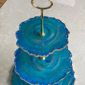Durable Epoxy Resin Cake Stand for Professional <b>Bakery</b> Display - Product Image 1