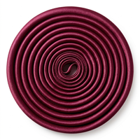 Ruban en satin bordeaux simple face de 25 mm, en gros, pour emballage cadeau, décoratif, rouleau de 50 mètres, personnalisable, 100 % polyester