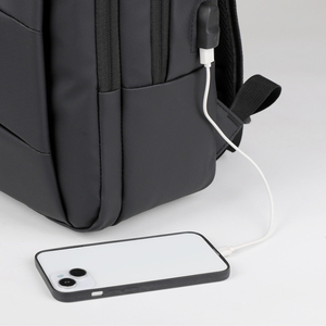 Mochila de Negocios de PU con Patrón de Rejilla de Diamantes, Diseño Unisex, Capacidad de 20-35L, Cierre Impermeable, para Viajes - Product Image 3