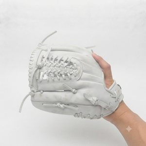 Gant de baseball en cuir unisexe pour adulte, modèle H-Web, pour droitier, doigts entièrement couverts, pour outfield, fermeture auto-agrippante, toutes saisons - Product Image 5