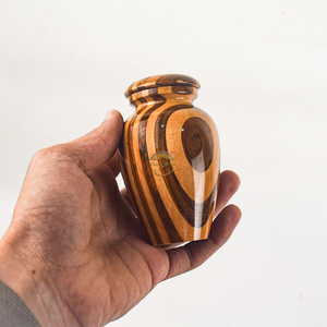 Handmade Rosewood Dog Bone Urn <b>Box</b> Cremation Urns for Human Ashes Brass Paws Indian Rosewood Pet Urn for pets by AYAANS - Product Image 3