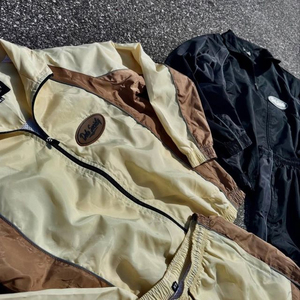 Wholesale Custom Men's Printed Eco-Friendly Breathable Quick Dry <b>Fleece</b> <b>Lined</b> Windbreaker Suit Nylon/Polyester Fabric <b>Jackets</b> - Product Image 6