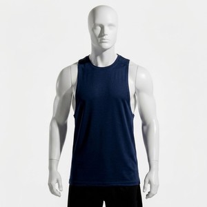Débardeur de sport léger et respirant bleu marine pour homme – Idéal pour l'entraînement et le fitness – Vente en gros - Product Image 3