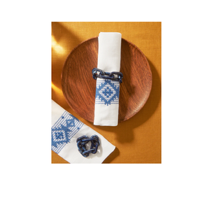 Anneaux de serviette en résine design, porte-serviettes chaîne aux couleurs éclatantes pour la décoration de table de fête - Product Image 6