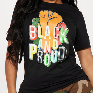 T-shirts graphiques ajustés à logo personnalisé pour femmes, T-shirts de fitness, Crop tops pour femmes - Product Image 6