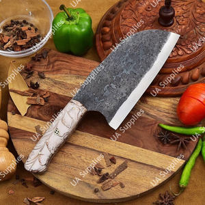 Couteau serbe artisanal personnalisable, forgé, ambidextre, aspect vintage, fonctionnel, en acier inoxydable, avec poignée à prise ferme, OEM OBM - Product Image 2