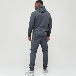 Custom Made <b>Plain</b> Fleece <b>Tracksuits</b> Men Slim Fit <b>Tracksuit</b> for Men Customized Adults New Design Grey <b>Tracksuit</b> - Product Image 2