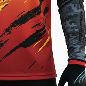 Maillot de cyclisme d'hiver à manches longues pour homme, respirant, séchage rapide, vente en gros, pour motocross, descente, tout-terrain, VTT - Product Image 5