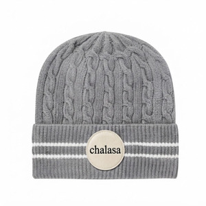 High Quality 100% Wool Jacquard <b>Beanie</b> Winter <b>Hat</b> Solid Unisex Knit Cap Custom <b>Slouchy</b> Trendy Beach Travel Street Embroidery - Product Image 5