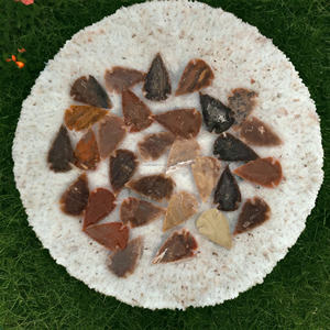 หัวลูกศรออบซิเดียนทำด้วยมือขนาด1.5นิ้วของชาวอินเดียหัวธนูอาเกตขนาดเล็กสำหรับล่าสัตว์ - Product Image 5