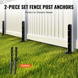 Kit di Riparazione per Pali di Recinzione in Acciaio Resistente, 2 Pezzi, con Picchetto da Terra, Diametro Interno 2 x 2 Pollici, per Recinzioni, Tralicci e Cancelli - Product Image 5