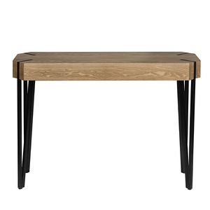 Consolle Contemporanea Europea in Legno Massello con Vano Portaoggetti per Soggiorno Domestico e Uso Interno - Product Image 2