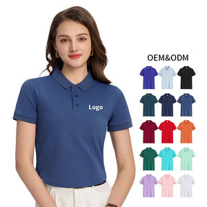 Camiseta de Verano para Hombre, 100% Algodón, Estilo Casual de Negocios, Color Sólido, Bordado, Manga Corta, Cuello Solapa, Estampados, Secado Rápido - Product Image 4