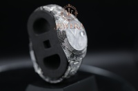 Montre mécanique de luxe de qualité supérieure pour homme, style hip-hop, cadran en verre, acier inoxydable, idéale pour le streetwear, les événements musicaux et les soirées