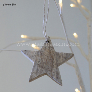 Giáng Sinh Trang Trí Nhà Bằng Gỗ Trái Tim Mục Chất Lượng Cao Hình Dạng Cây Giáng Sinh Treo Các Mặt Hàng Từ Ấn Độ - Product Image 4