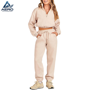 Women Clothing Active Gym Wear Outfits <b>Set</b>, In Different Colors Highest Quality Product Ladies Gym Crop Tracksuits - Product Image 1