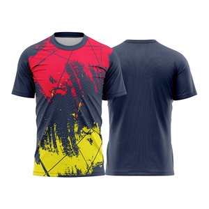 เสื้อฟุตบอลระบายอากาศได้ดี ชุดแข่งขันคุณภาพสูง รับทำโลโก้ตามสั่ง บริการ OEM ขายส่ง เสื้อฟุตบอลโพลีเอสเตอร์ 100% รุ่นล่าสุด แห้งเร็ว - Product Image 1