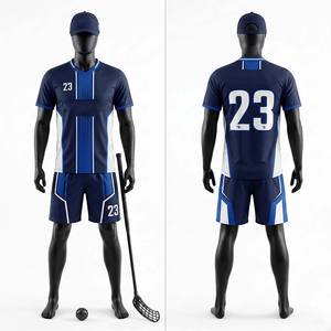 Uniformes de Floorball Personalizados al por Mayor con Logotipo, Estampados para Verano, Duraderos, Resistentes a la Abrasión, Ropa Deportiva Ligera para Hockey en Interiores - Product Image 6