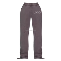 Ensemble 2 pièces à épaules tombantes : Pantalon de jogging et sweat-shirt coupe classique, avec logo personnalisé brodé, sweats à capuche courts 100% coton