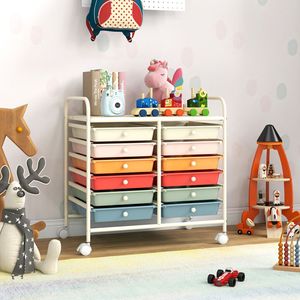 Carrello di stoccaggio a 12 cassetti per la soluzione di organizzazione Premium per la casa e l'ufficio - Product Image 2