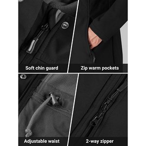 Asymmetric <b>Women</b> Windbreaker Hooded Quarter Zip Sport Coat Modern Fit Performance Athletic Active Winter Outerwear Design - Product Image 4