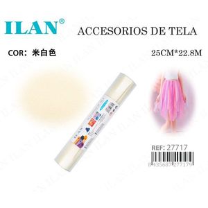 Tissu en tulle ivoire Ilan 25 cm x 22,8 m pour la confection de robes - Product Image 3