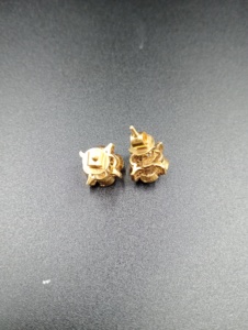 Gold Plated Flower Stud <b>Earrings</b> For Women Classic Party Jewelry polki stud <b>earring</b> - Product Image 3