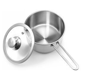 หม้อซอสอะลูมิเนียมขายดีพร้อมด้ามจับสแตนเลส ราคาถูก หม้อนม หม้อหุงต้ม - Product Image 3