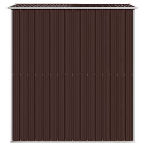 Abri de jardin en acier galvanisé brun foncé de 75.6 po x 75.2 po x 87.8 po pour l'extérieur - Product Image 5