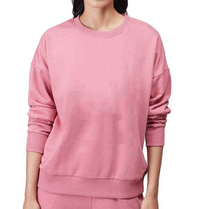 Sweat-shirt en molleton confortable pour femme, coupe ample, col rond, manches longues, décontracté, chaud, streetwear - Product Image 3
