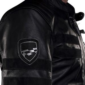 Husky personalizado impreso chaqueta de carreras de motos adultos cuero genuino occidental de talla grande ropa deportiva impermeable transpirable CE - Product Image 6