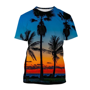 เสื้อยืดแฟชั่นลำลองผู้ชาย ราคาขายส่ง รับผลิตตามแบบ (OEM) พิมพ์โลโก้ตามสั่ง ผ้าฝ้าย 100% พิมพ์ลายแบบซับลิเมชั่น สำหรับผู้ชาย - Product Image 4