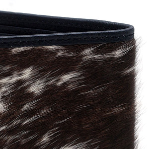 Portefeuille court en cuir véritable pour homme, en cuir de vachette pleine fleur, style vintage, avec plusieurs fentes pour cartes, anti-vol, en polyester - Product Image 2