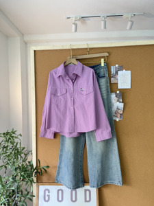 Chemise en coton oversize pour femme SUBICI S101, manches longues, décontractée, boutonnée, couleur unie, plusieurs couleurs - Product Image 6