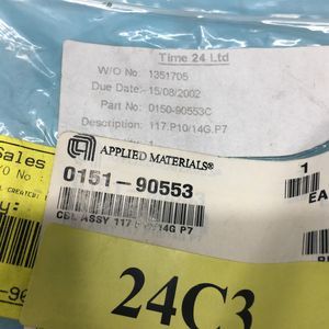 AMAT 0151-90553 CABLE ASSY 117 P10/14G P7, 123125 - Equipo y Piezas de Semiconductores de Confianza de Marca Global Legacy - Product Image 1