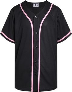 Chemise décontractée à manches courtes boutonnée Dehaner Navy Baseball Jersey, couleur unie, style sportif, vêtement d'été, polyester à séchage rapide - Product Image 6