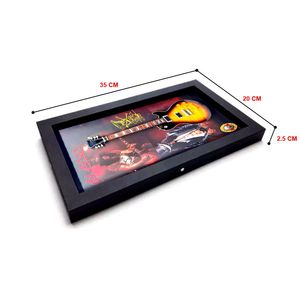 Cadre musical Slash en forme de portrait 7,8 x 13,8 pouces avec guitare et cadre en verre pour cadeaux musicaux et souvenirs - Product Image 2