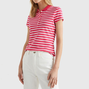 Camisetas polo para mujer al por mayor, de tela ligera, suave y duradera, de uso prolongado, sencillas y casuales. - Product Image 2