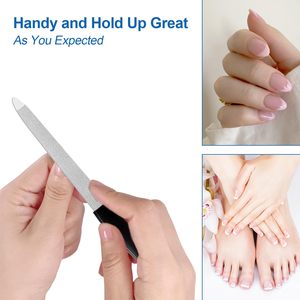 Professional <b>Nail</b> <b>File</b> Fingernail <b>Files</b> (6 Pack) Metal <b>Nail</b> <b>Files</b> For Natural <b>Nails</b> Stainless Steel 6 Inch <b>Nail</b> And Custom Log - Product Image 4