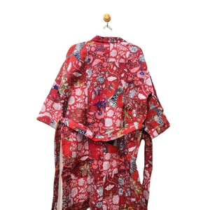 Kimono de algodón Kantha de retazos Vintage hecho a mano para mujer, ropa de descanso informal elegante de verano, hogar indio único 100% térmico - Product Image 6