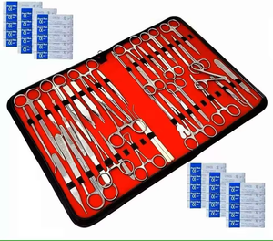 Kit de pratique de suture chirurgicale de qualité supérieure, ensemble de formation chirurgicale, coussin en silicone, outils de suture, kit de pratique réutilisable pour étudiants en médecine - Product Image 1