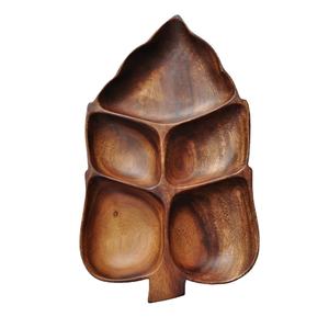 Antiguo pulido madera Natural deliciosa comida madera servir TrAntique pulido Natural ay platos de madera para servir bandeja de comida seca - Product Image 3