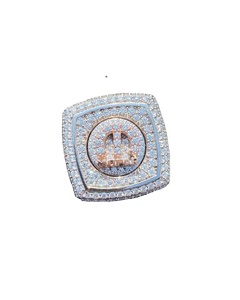 Anillo de diamante helado de Plata de Ley 925 certificado GRA, joyería de Hip Hop para hombres de alta calidad, precio al por mayor - Product Image 1