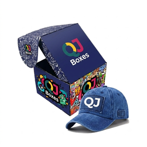 Boîte de rangement de luxe pour casquettes de baseball vintage, en carton écologique recyclable, finition mate, antichoc, avec gaufrage et éponge - Product Image 3