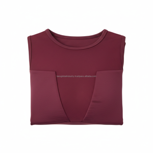 Sujetador deportivo sin aros para mujer, de verano, liso, personalizado OEM, al por mayor, de punto, de alto soporte y ligero - Product Image 6