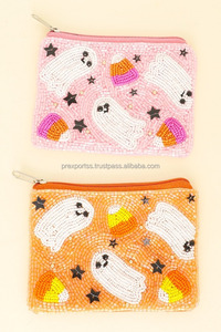กระเป๋าใส่เหรียญปักลายผีลูกปัดกระเป๋าฮาโลวีนกระเป๋าลูกกวาดข้าวโพดทำด้วยมือกระเป๋าของขวัญที่กำหนดเองขายส่งเครื่องประดับ - Product Image 3