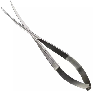 Ciseaux à ressort professionnels 16 cm en acier inoxydable de haute qualité, noirs, pour aquarium, personnalisables avec logo - Product Image 2